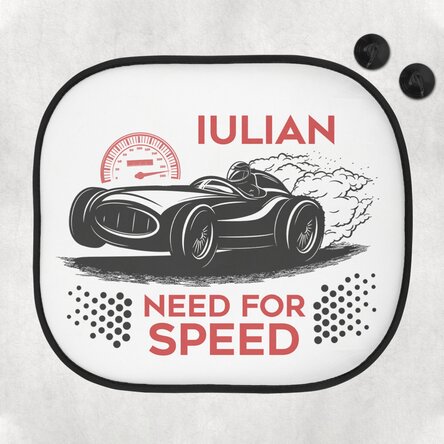 Parasolar auto personalizat cu text - Need for speed