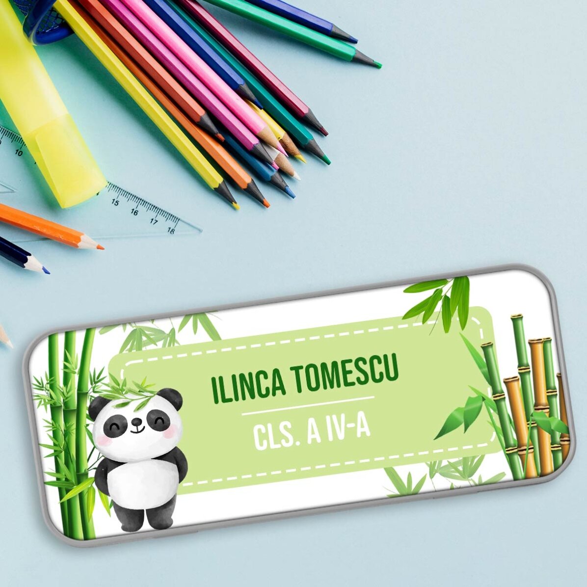 Penar personalizat cu mesaj - Cute Panda