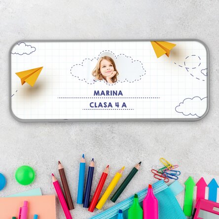 Penar personalizat cu o poză și nume - Avioane de hârtie