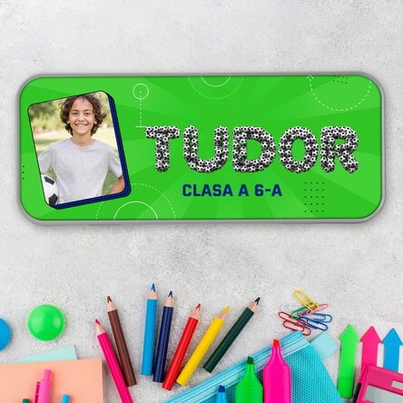 Penar personalizat cu o poză și text - Fotbal