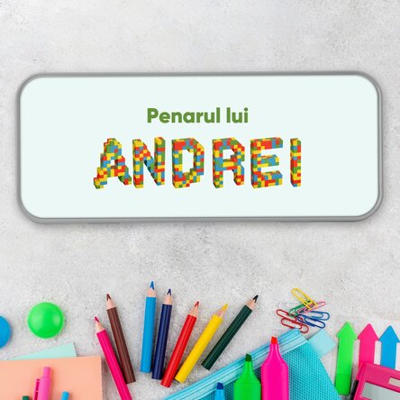 Penar personalizat cu text - Lego
