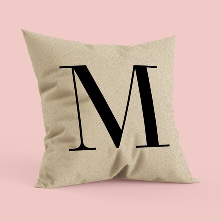 Pernă personalizată cu inițială - In