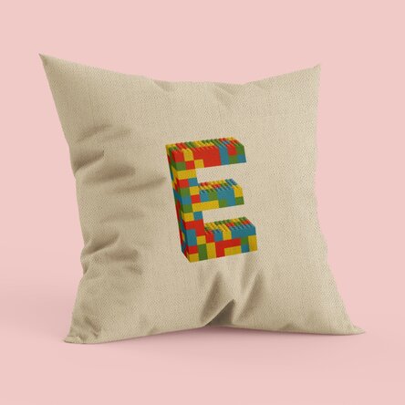 Pernă personalizată cu inițială sau nume - Lego In