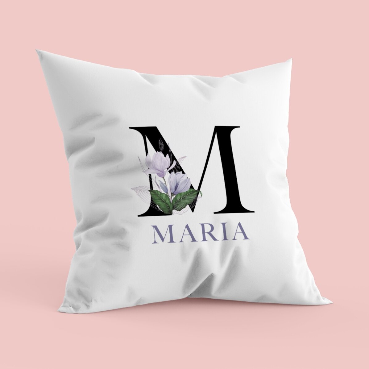 Pernă personalizată cu inițială și nume