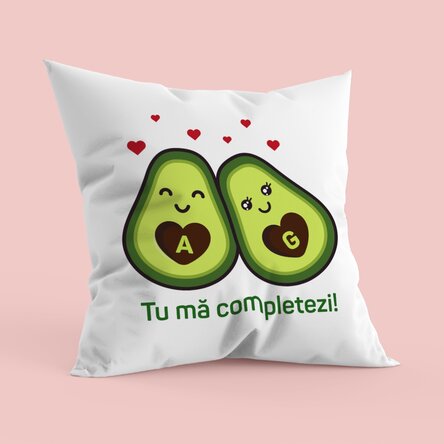 Pernă personalizată cu text - Avocado love