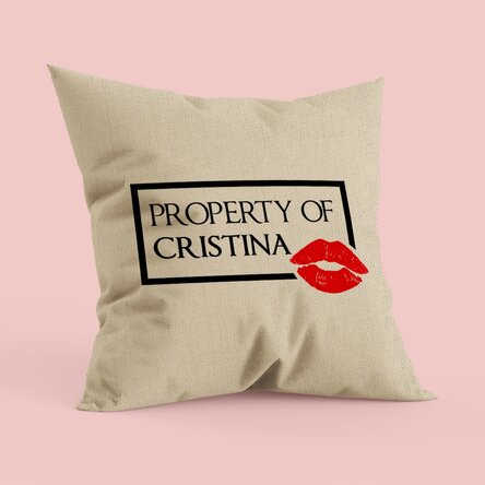 Pernă personalizată - Property Of - In