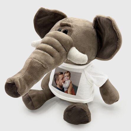 Pluș elefant personalizat cu o poză