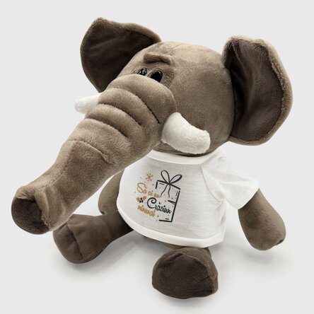 Pluș elefant personalizat cu text - Cadou