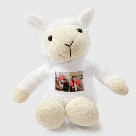 Pluș oaie personalizat cu 2 poze 