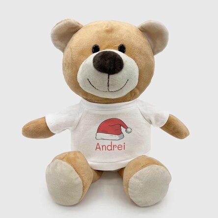 Pluș ursuleț personalizat cu text - Crăciun