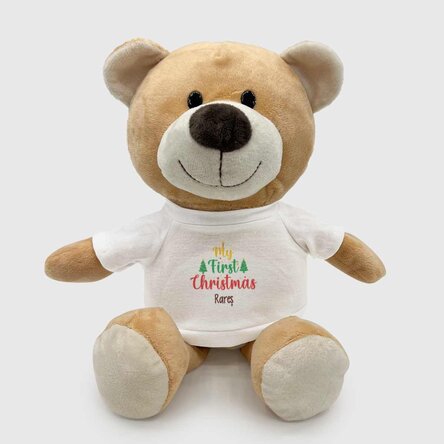 Pluș ursuleț personalizat cu text - My first Christmas