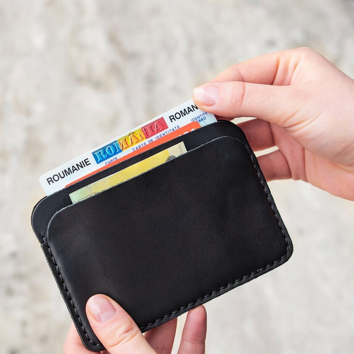 Portofel din piele personalizat cu nume și zodia Săgetător