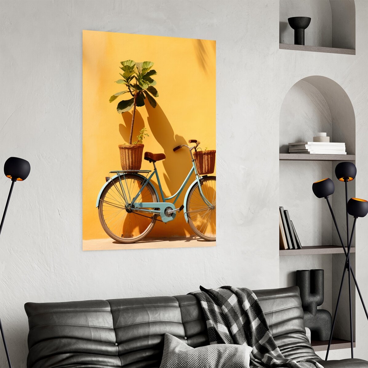 Poster Bicicletă cu plantă