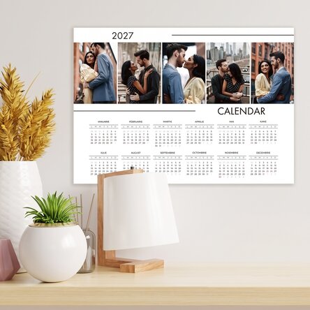 Poster calendar personalizat cu 5 poze 