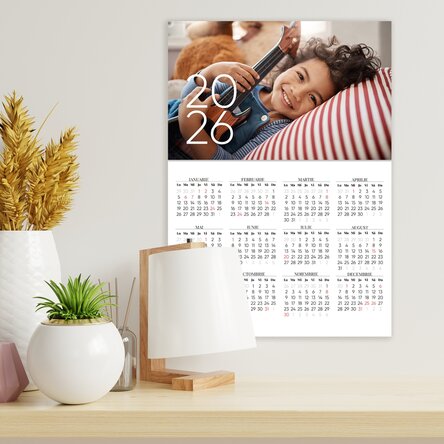 Poster calendar personalizat cu o poză