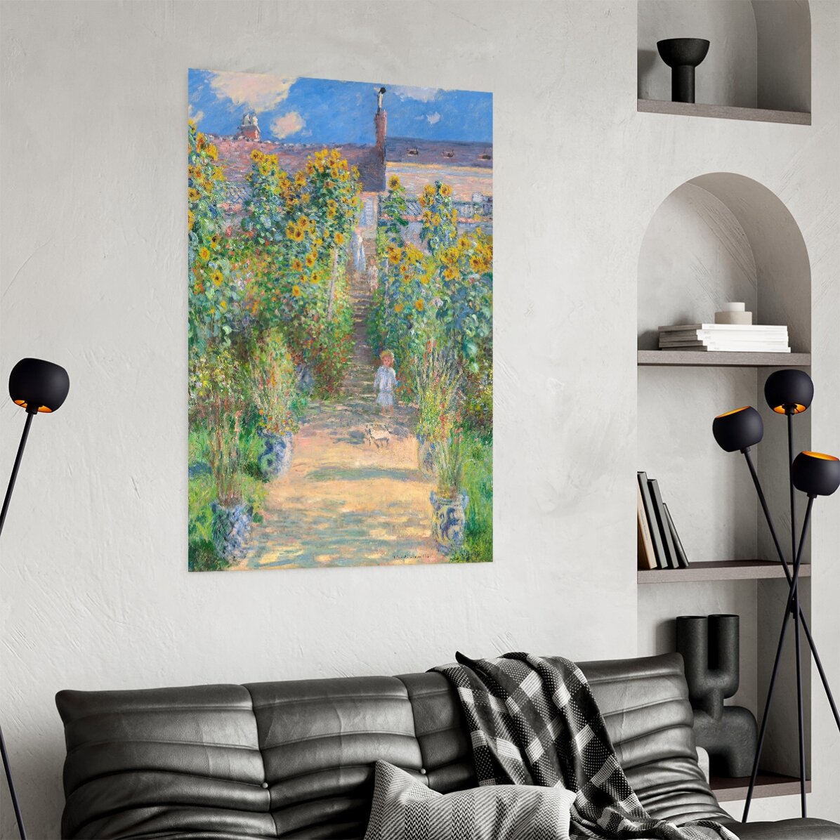 Poster Claude Monet, Grădina artistului 1881