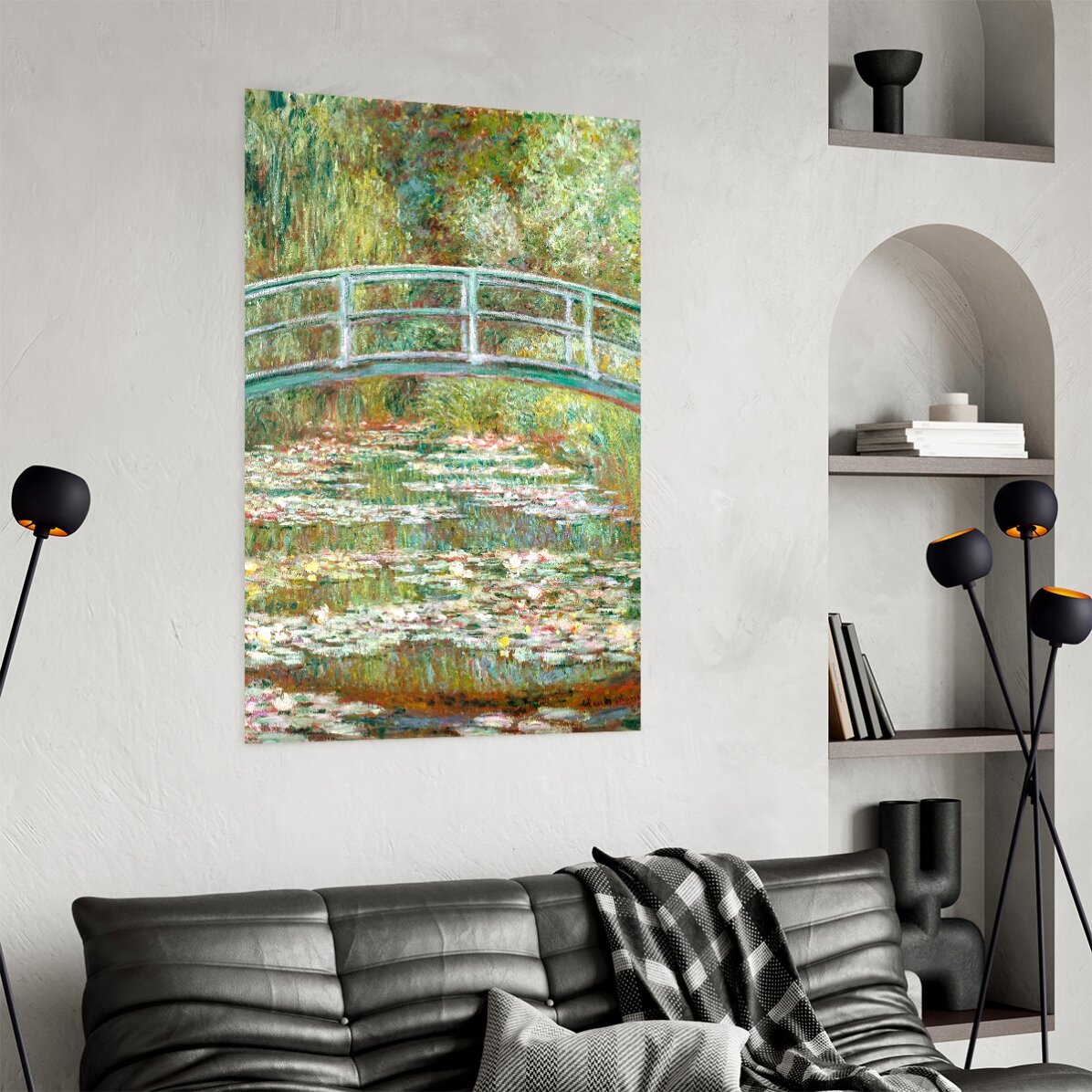 Poster Claude Monet, Podul peste un iaz cu nuferi 1899