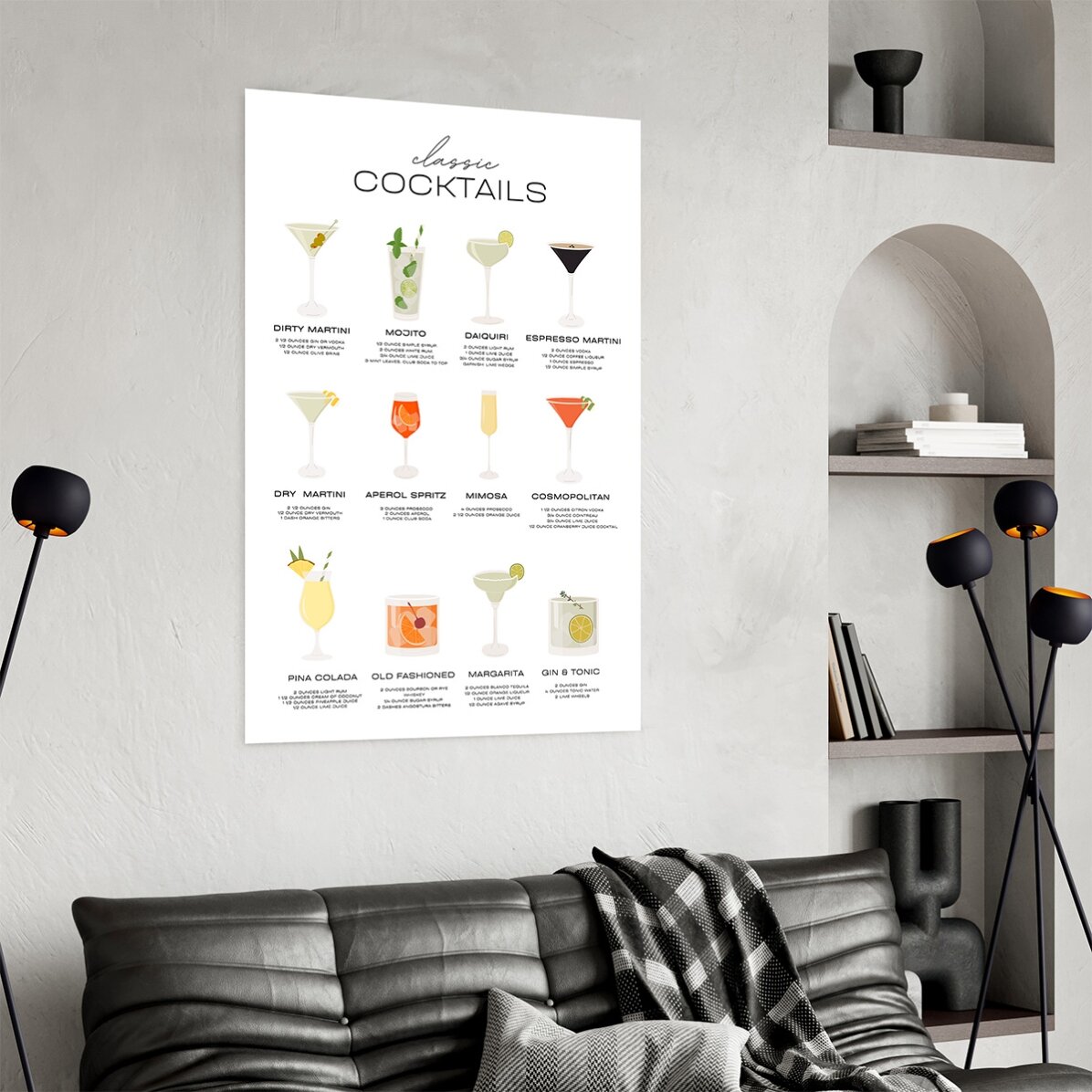Poster Cocktails Menu