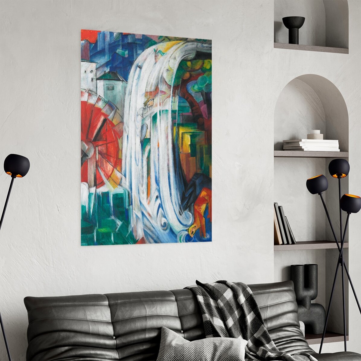 Poster Franz Marc, Moara fermecată 1913