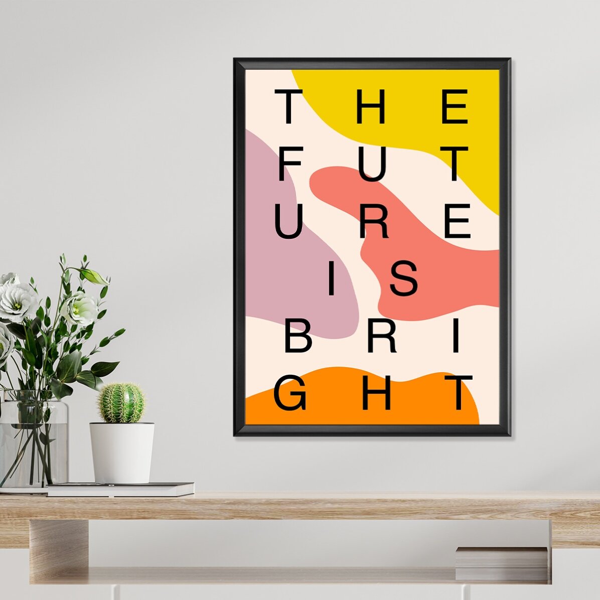 Poster Future is bright, pete de culoare