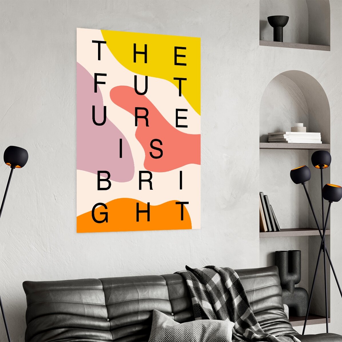 Poster Future is bright, pete de culoare