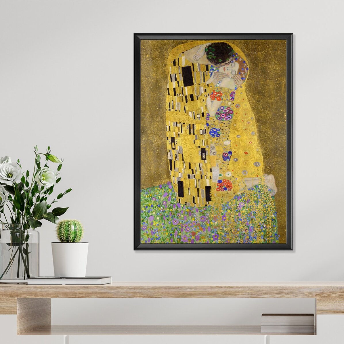 Poster Gustav Klimt, Sărutul 1908