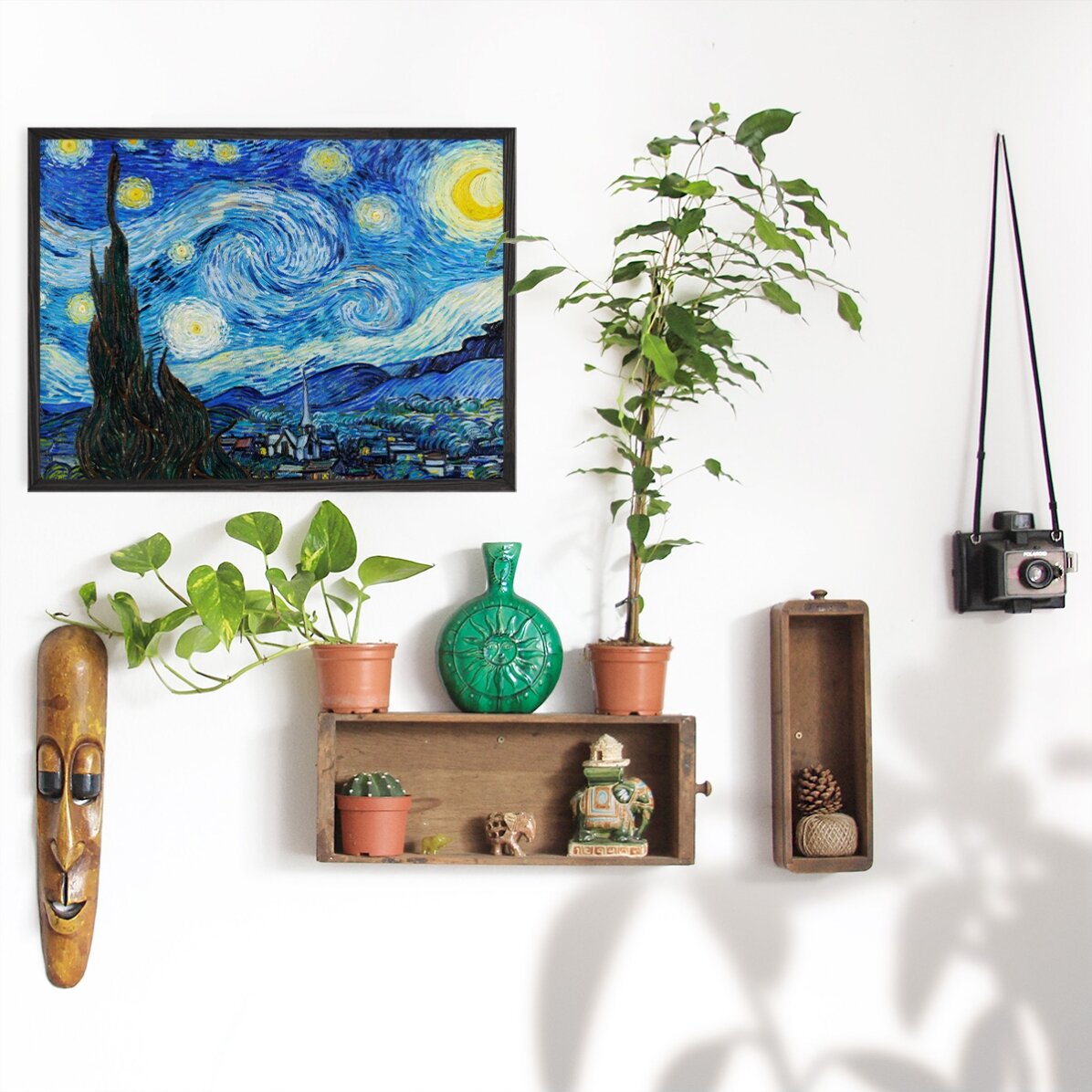 Poster landscape - Vincent Van Gogh - Noapte înstelată 1889