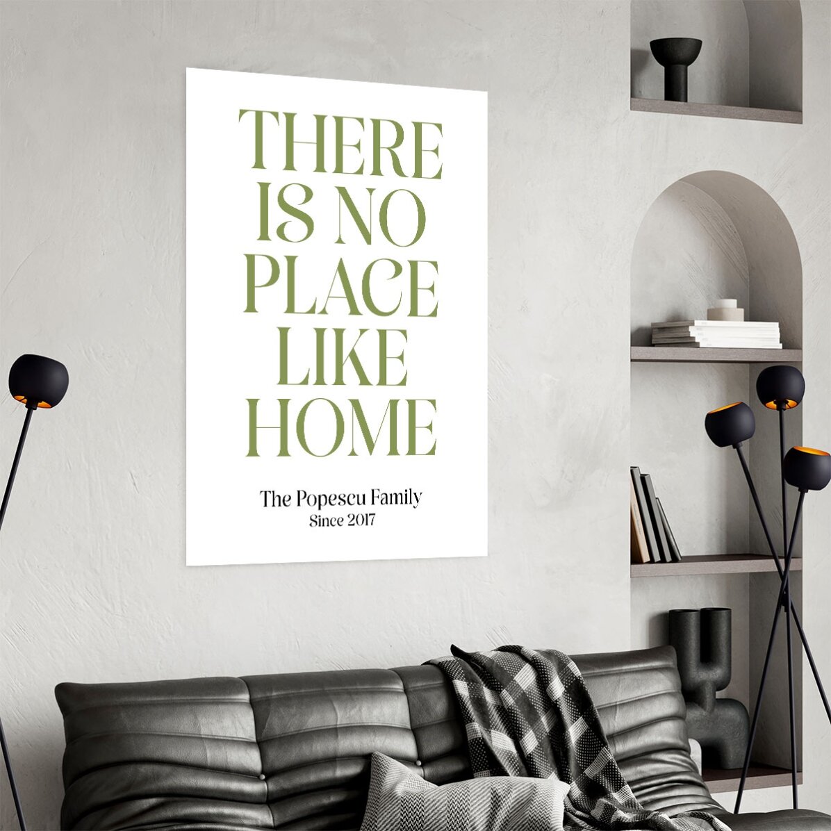 Poster personalizat cu mesaj - Home