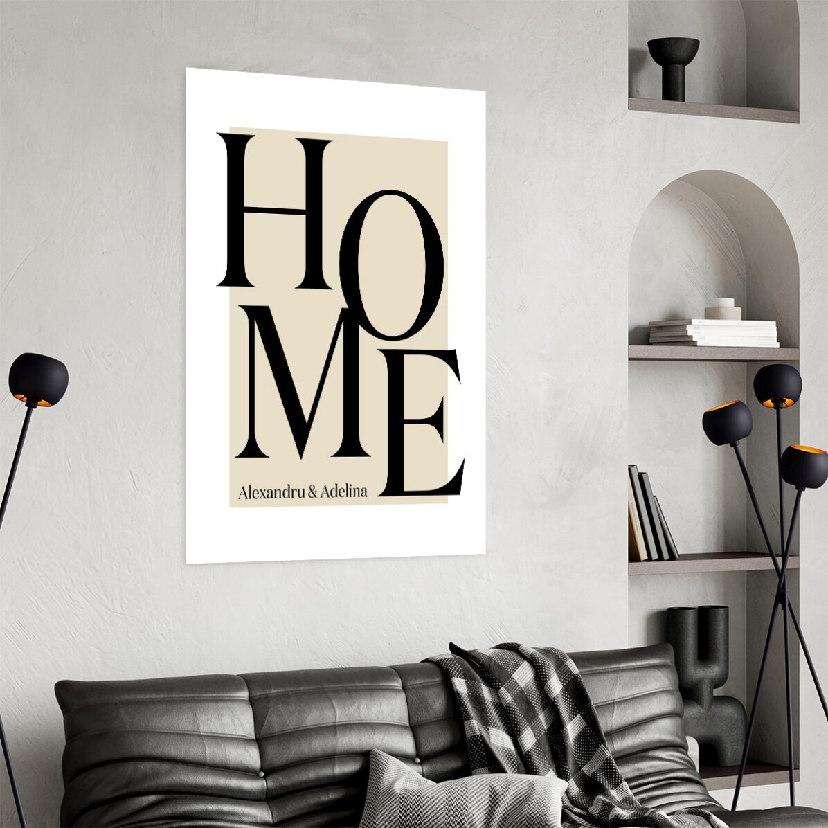 Poster personalizat cu text - Home