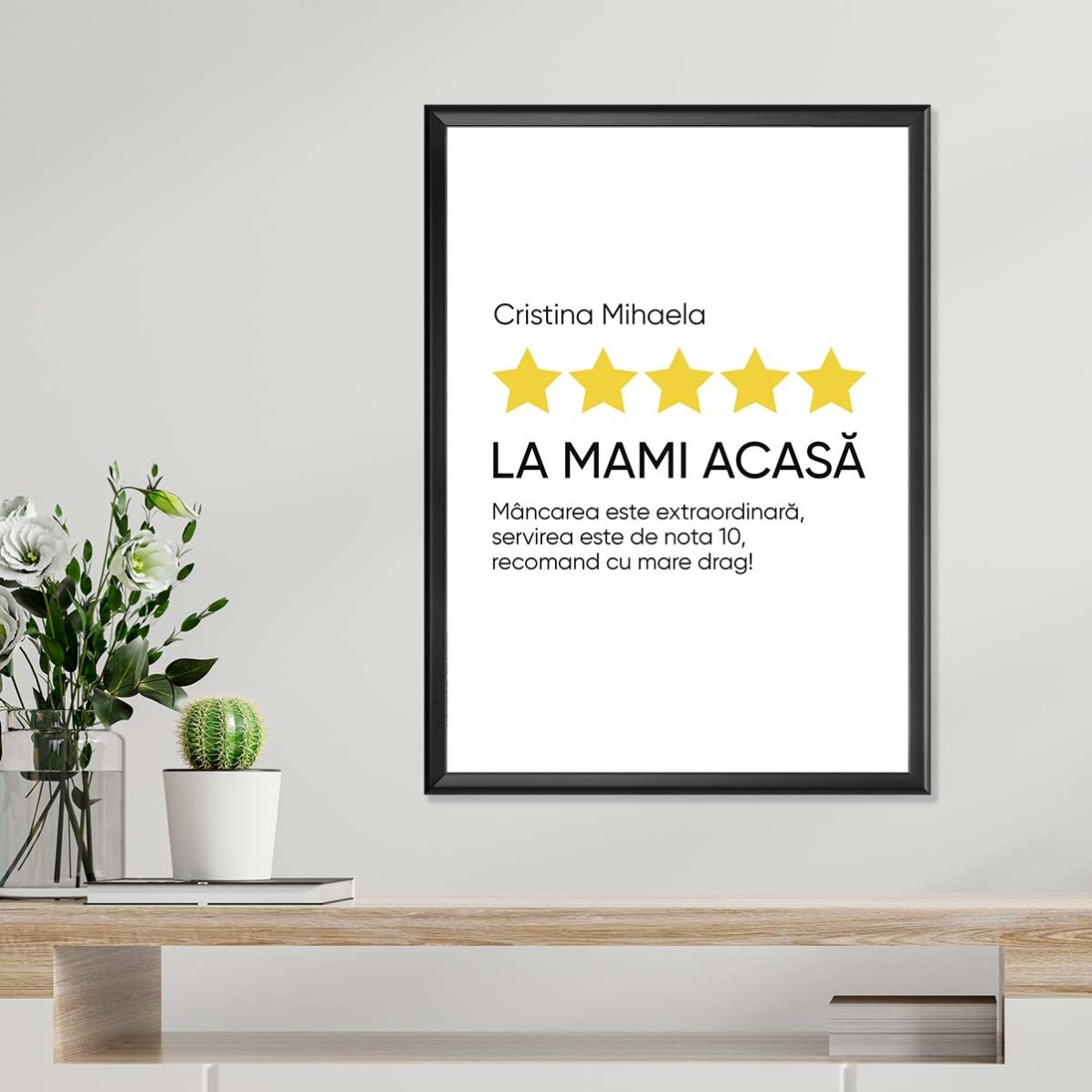 Poster personalizat cu text - Review