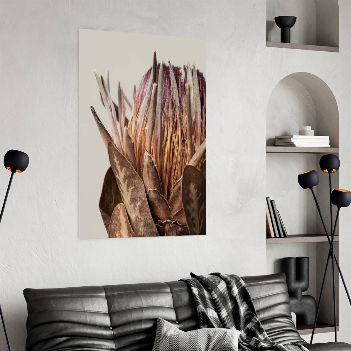 Poster pink protea