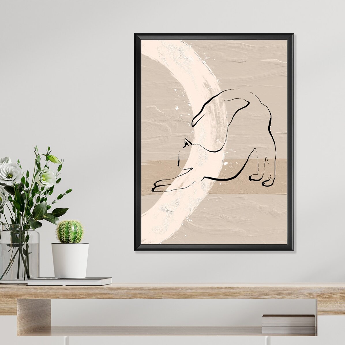 Poster Pisică minimalistă line art