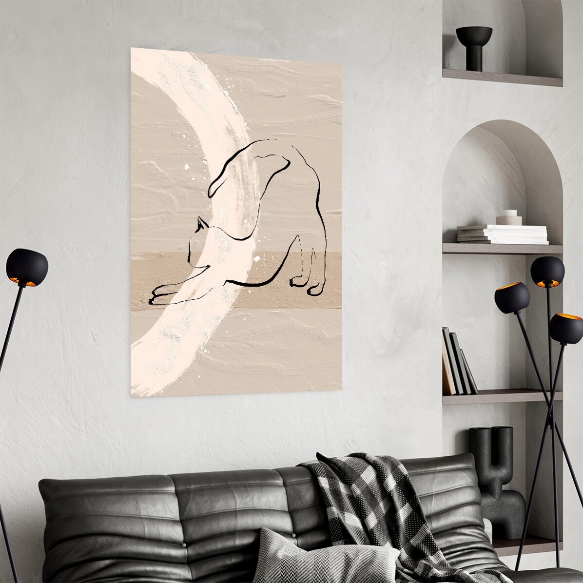 Poster Pisică minimalistă line art