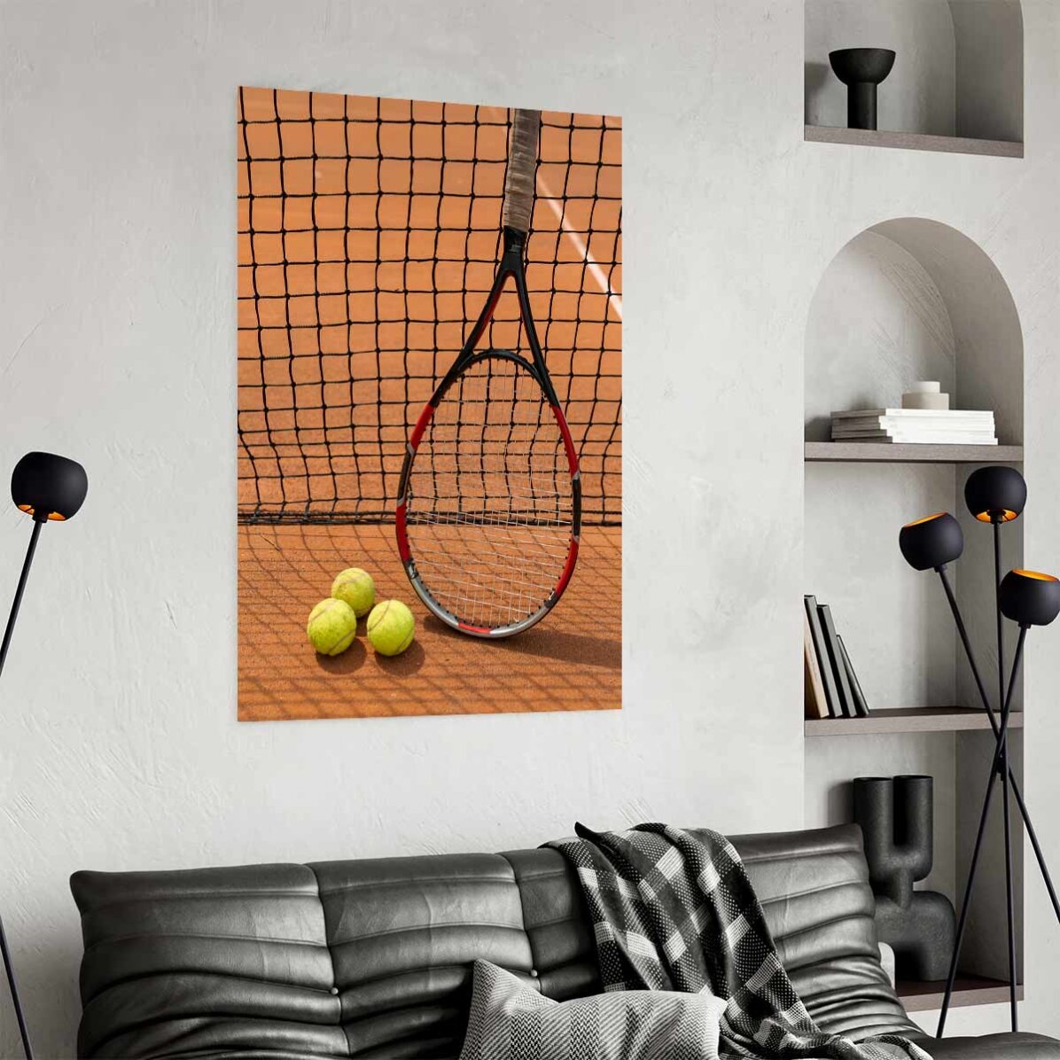 Poster Rachetă și Mingi de Tenis