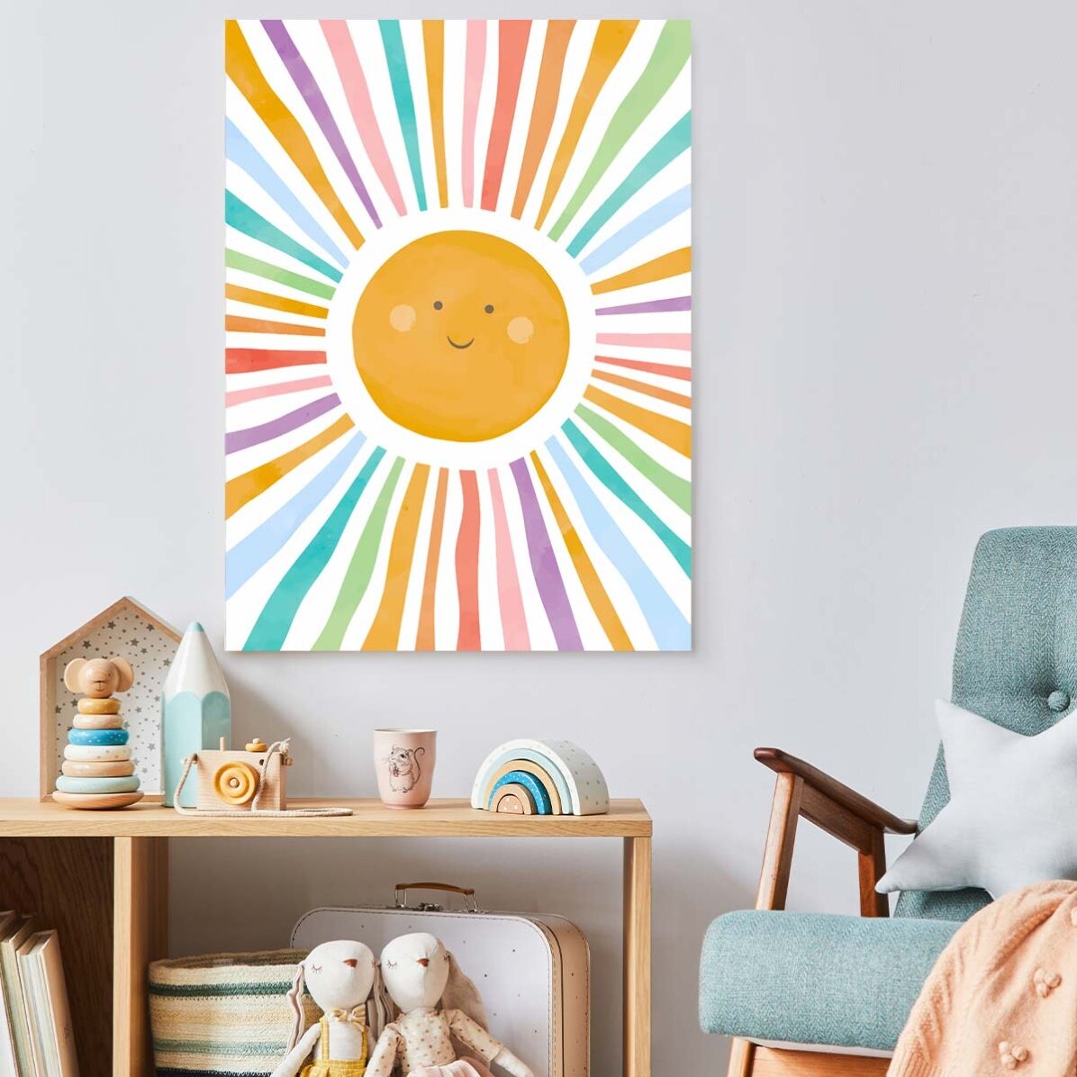 Poster Soare colorat