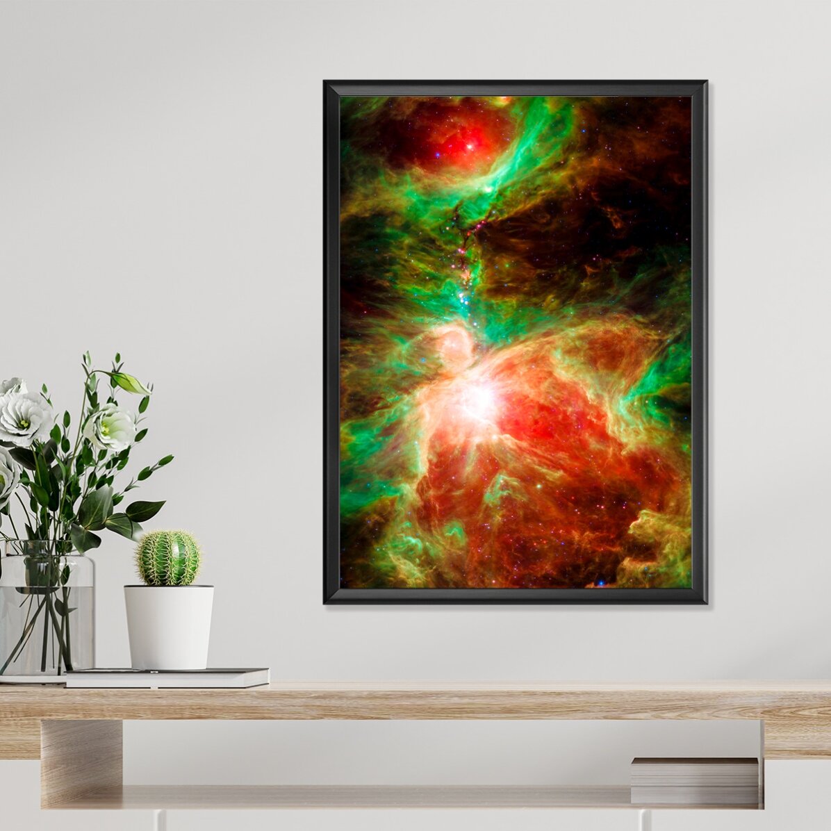 Poster Nebuloasă roșie și verde