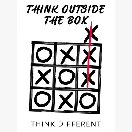 Poster Think outside the box