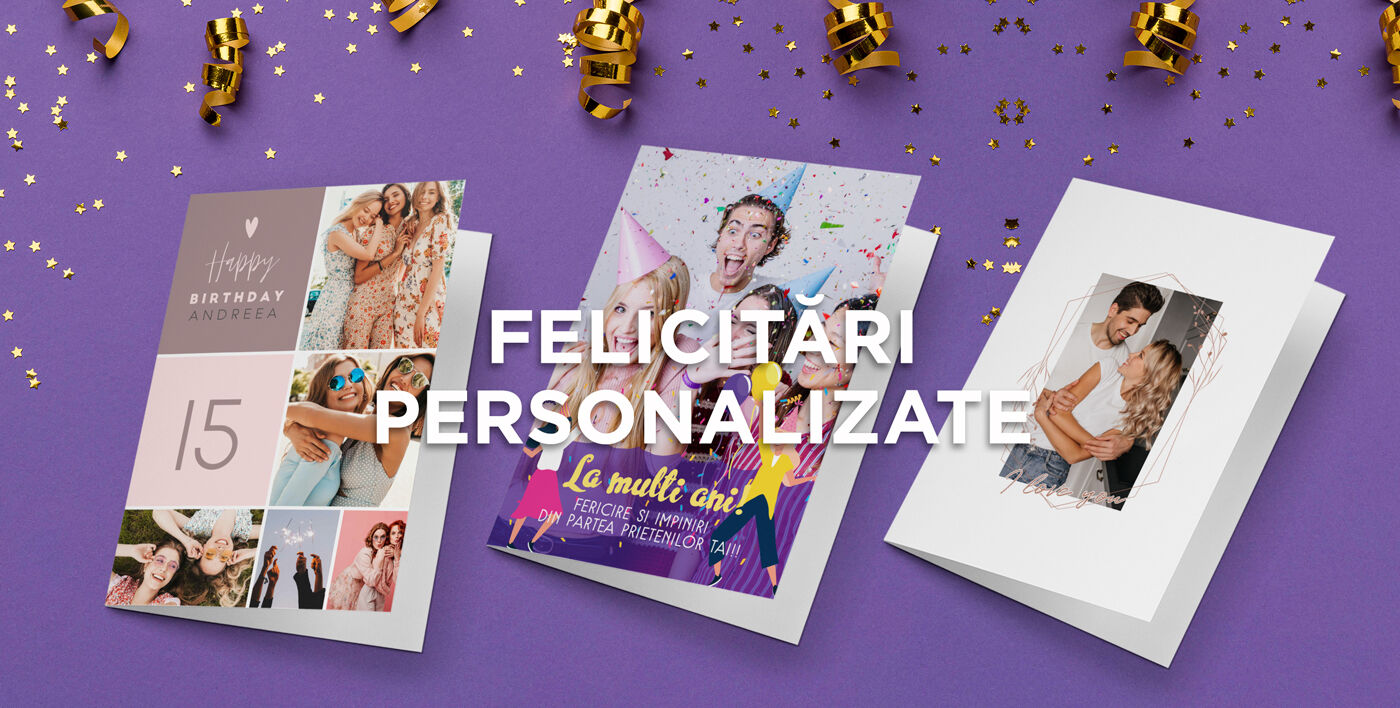 Felicitări și carduri personalizate