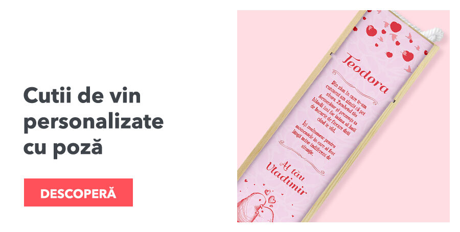Cutii de vin personalizate cu poză