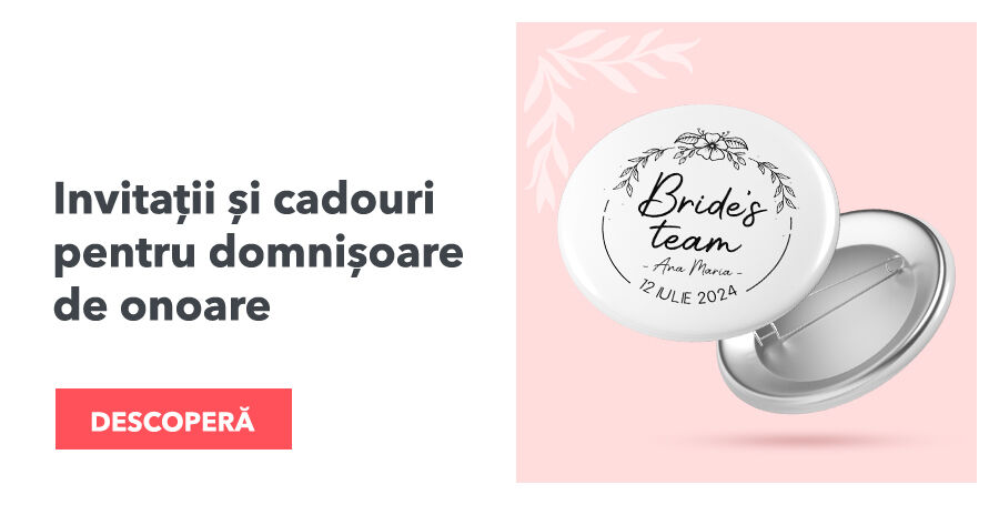 Invitații și cadouri pentru domnișoare de onoare