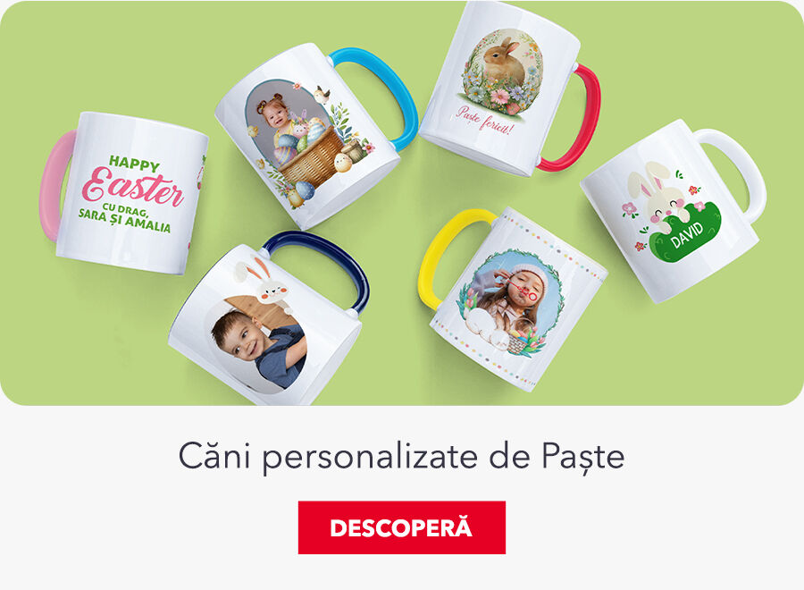 Căni personalizate de Paște