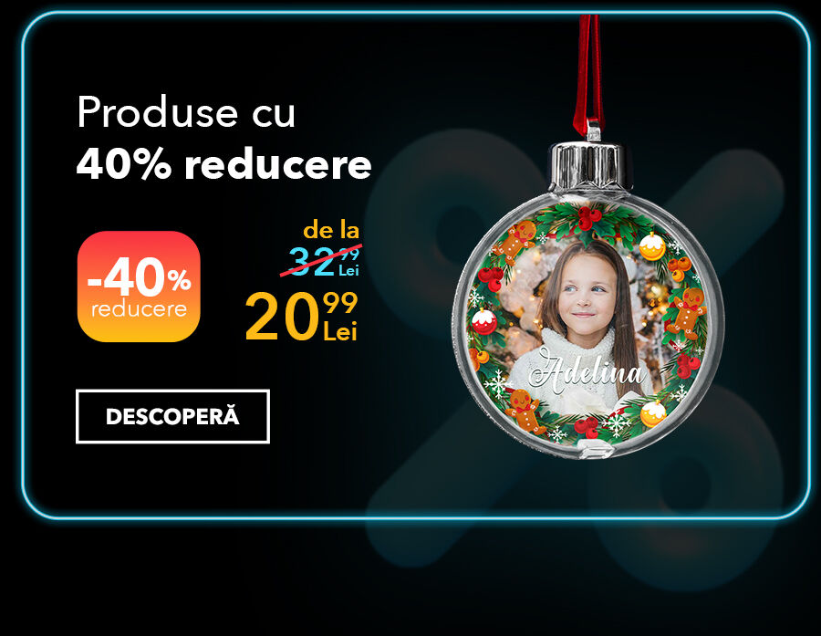 Cadouri personalizate reduse cu 40% - Black friday