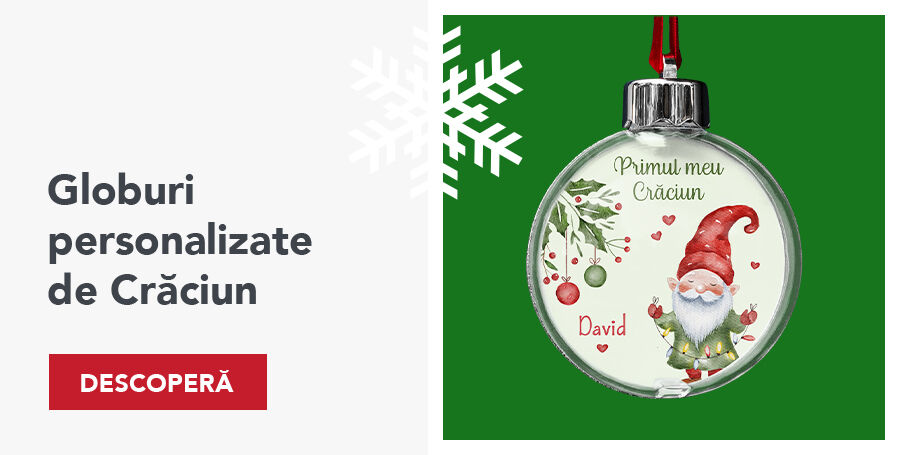 Globuri personalizate de Crăciun