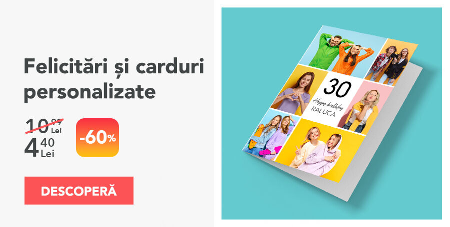 Felicitări și carduri personalizate