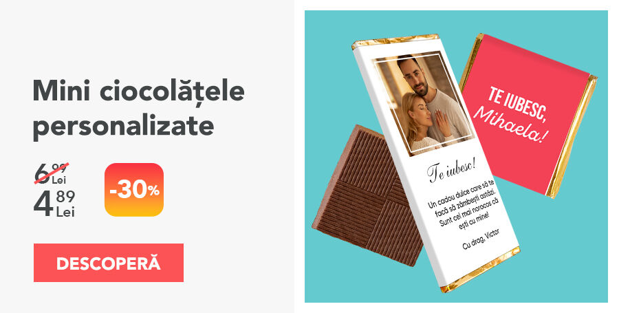 Mini ciocolate personalizate