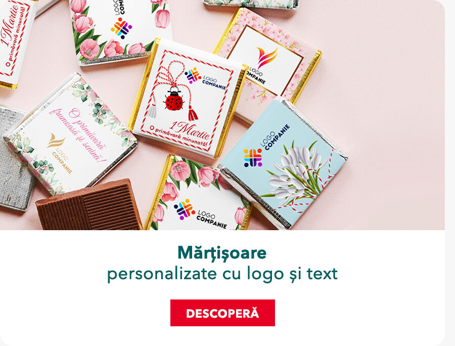 Mărțișoare corporate personalizate