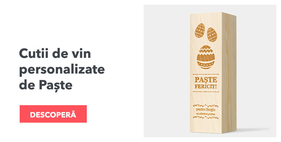 Cutii de vin personalizate pentru Paște