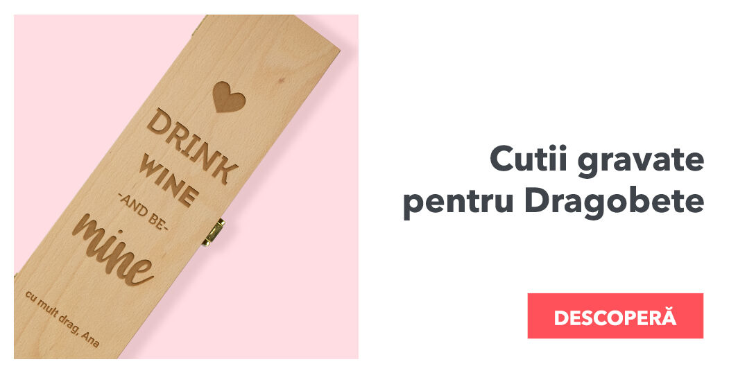 Cutii gravate pentru Dragobete