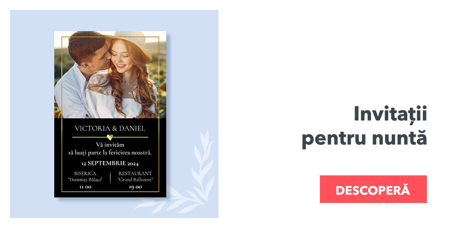 Invitații personalizate pentru nuntă