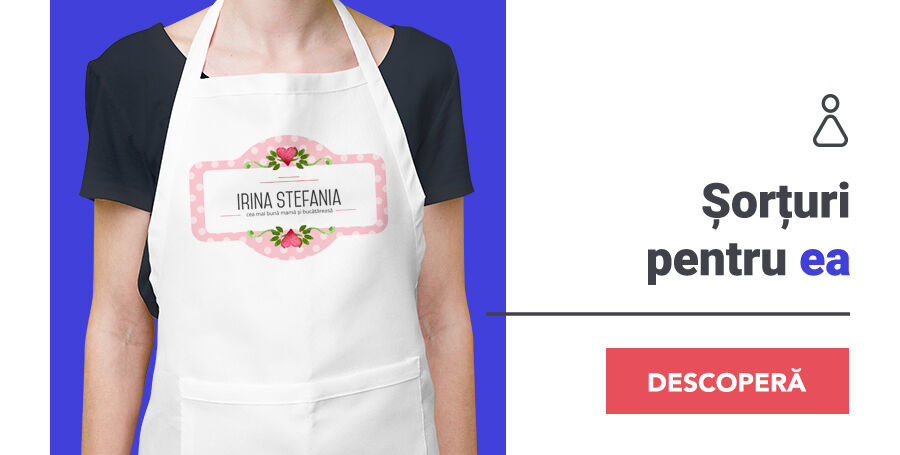 Șorțuri personalizate pentru ea